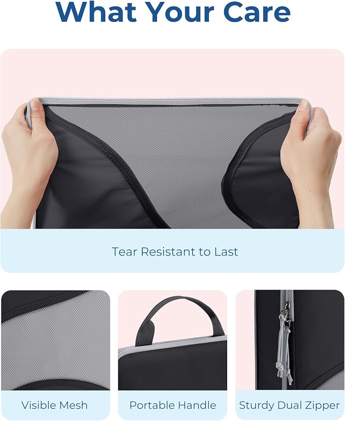 Bagsmart Compression Packing Cubes, Travel Bag Cruise Ship Essentials | Lightweight, Compressible Suitcase Organizer Set fit Standard Carry-On & Checked Luggage, 6 Set, 14 Set Washable Packing Bags