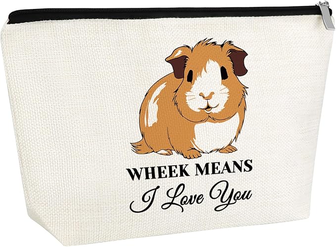 Guinea Pig Gifts Makeup Bag Guinea Pig Lover Gifts Animal Lover Gift Cosmetic Bag Guineas Pigs Themed Gift Christmas Birthday For Her Him Animal Lovers Friends Travel Bag