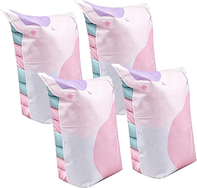 Vacuum Storage Bags with Zippers Seal Bedding Organizers for Quilt Pillow Sweaters Closet Clothes Storage Bags