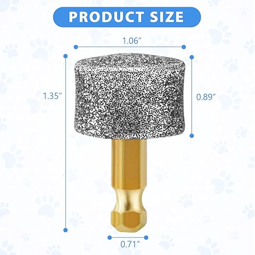 Dog Nail Grinder Wheels Heads Bits, Diamond Grinding Heads Compatible for Casfuy, LOPSIC, YABIFE, Primens, LuckyTail, boomki, and IREDOON -(Premium 6 Packs)
