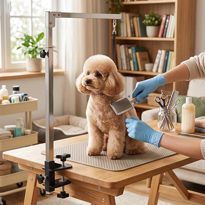 HEEPDD Dog Grooming Arm 304 Stainless Steel Adjustable Clamp