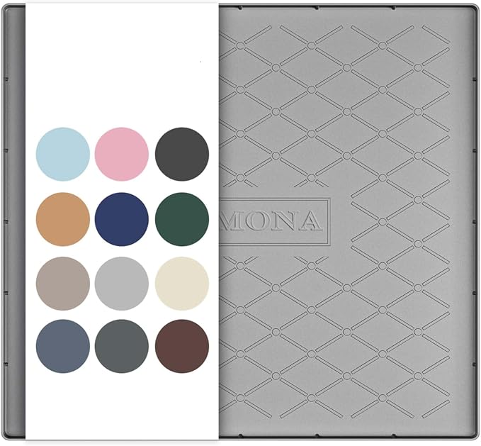 URMONA 22" x 19" Waterproof Silicone Mat in Multiple Sizes & Colors, Under Sink Mat for Kitchen & Bathroom, Pet Food Pad for Dogs & Cats, Kitchen Cabinet Liner, Multi-Purpose for Storage(Light Grey)