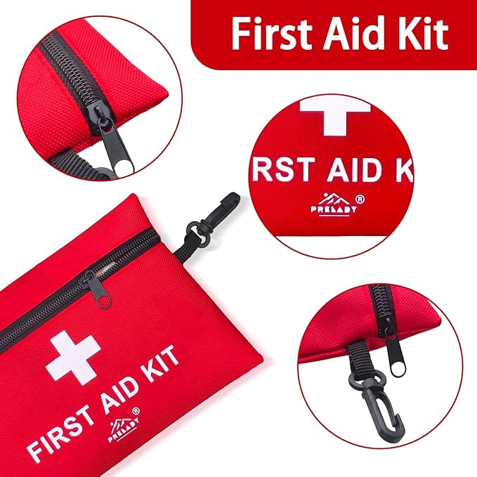 2Pack 152 Piece Small First Aid Kit, Travel Size First Aid Kit TSA Approved, Mini Forst aid kit for Home, Car, Travel, Camping, Truck, Sports, Office, Hiking Med Kit for Backpack