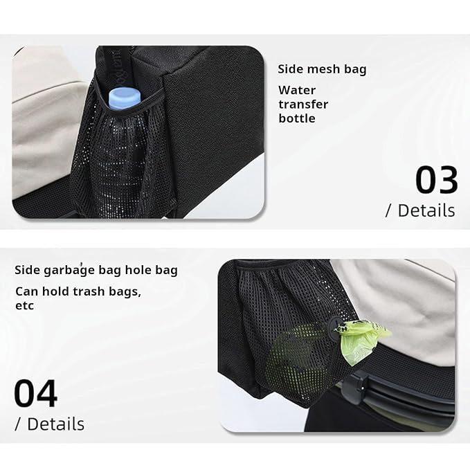 Pet Strollers Accessory Hanging Organizers Bag Light Weight Strollers Hanging Basket Travel Use Multipurpose Pet Cart