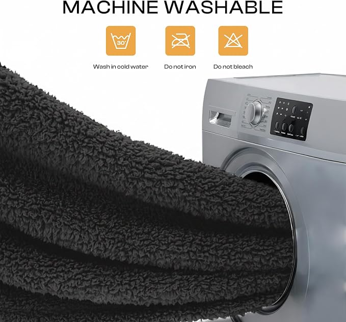 1 Pack 3 Calming Blankets Fluffy Premium Fleece Pet Blanket Soft Sherpa Throw for Dog Puppy Cat Black Small (23”x16'') | Fluffy Throw Blanket Washeble for Crate Bed Couch Indoor. Cozy Pet Blanket, Puppy Essentials Dog gift,Black,Small