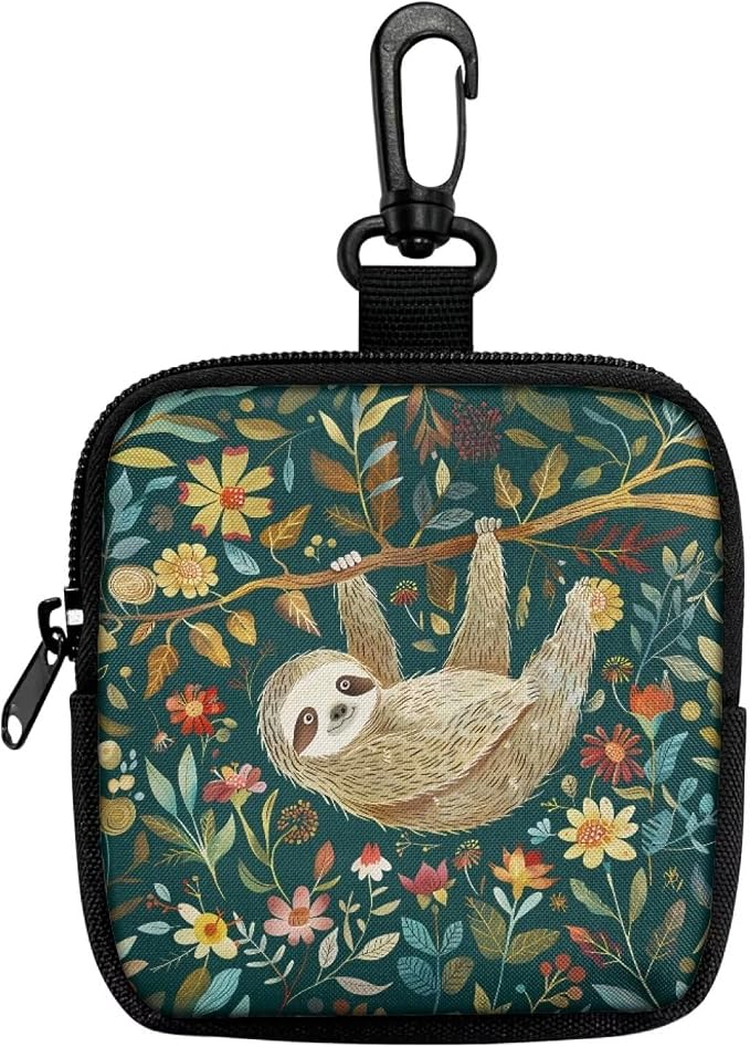 Cute Sloth Dog Treat Pouch, Multifunctional Pouch for Outdoor Activities and Pet Walks, Multi-Functional Puppy Snack Storage Bag, Travel Pet Treat Container for Dog Owners and Trainers
