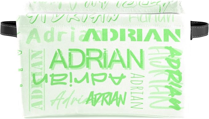 Personalized Storage Bins with Name Custom Kids Storage Basket Cubes Organizer with Handles for Organizing Boys and Girls Toys Shelf Closet Nursery Baskets Boxes, 1 Pack