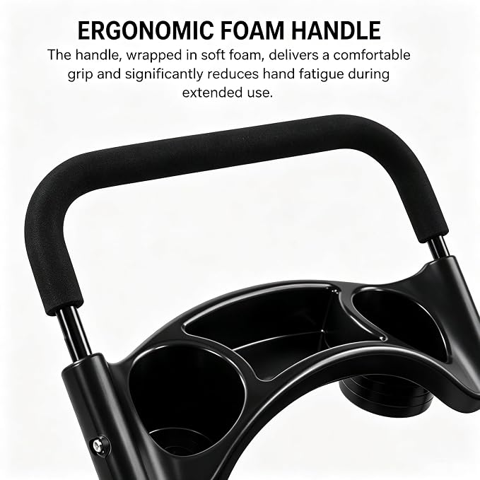 Foldable Pet Cart for Small to Medium Dogs & Cats, 10-40lbs Capacity Lightweight Travel Pet Stroller (Black)