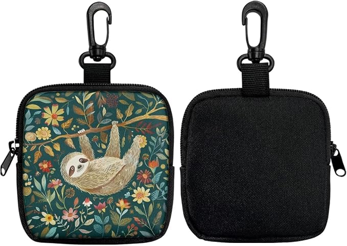 Cute Sloth Dog Treat Pouch, Multifunctional Pouch for Outdoor Activities and Pet Walks, Multi-Functional Puppy Snack Storage Bag, Travel Pet Treat Container for Dog Owners and Trainers