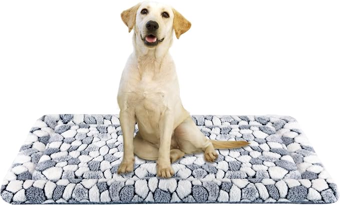 VANKEAN Reversible Crate Pad Cool/Warm Washable S-XXL Grey Stone