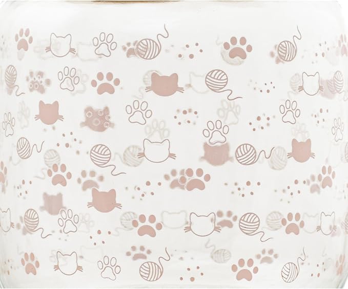 10 Strawberry Street Cat Ears Pet Treat Canister, Pink