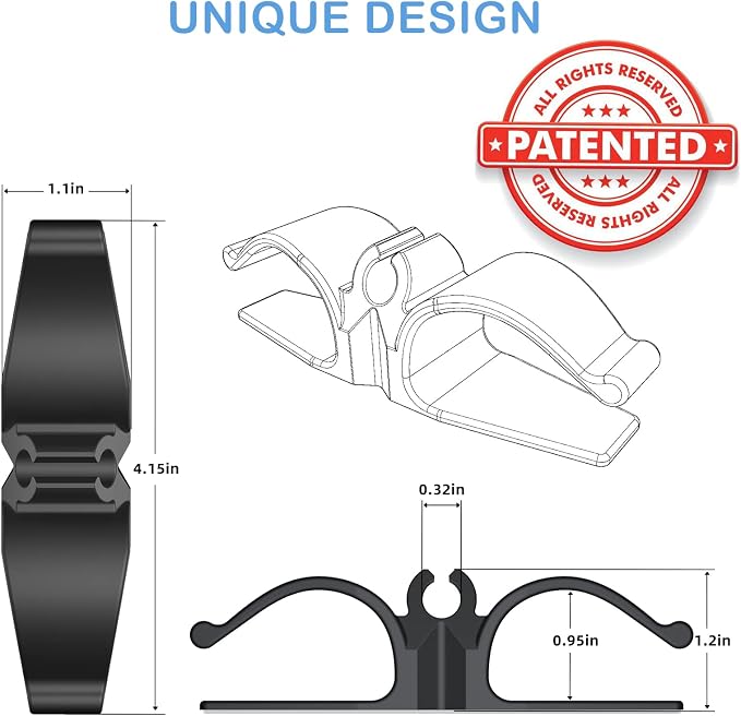 Lancord Cord Organizer for Appliance, 8 Pack Appliance Cord Organizer White | Upgraded Kitchen Appliance Cord Organizer Stick On Cord Wrap Cord Holder for Appliances Mixer, Coffee Maker, Pressure Cooker