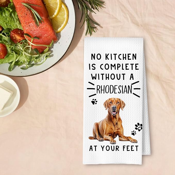 Rhodesian Ridgeback Dog Kitchen Towels, Rhodesian Ridgeback Gifts for Women Dish Tea Towels for Kitchen Decor, Dog Lover Gifts Decorative Hand Towel, 16x24 Inches