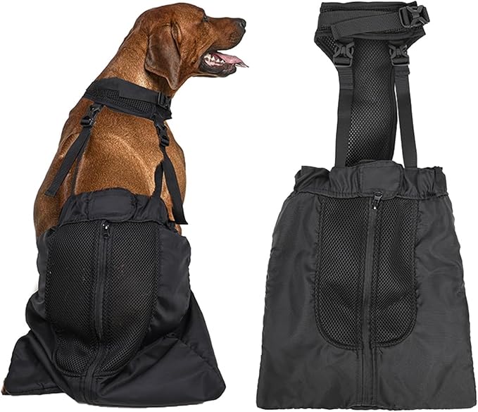 Drag Bag for Paralyzed Pets, Indoor Dog Wheelchair Alternative for Disabled Back Rear Legs Dog, Protects Chest and Limbs, Durable Breathable and Comfortable (S)