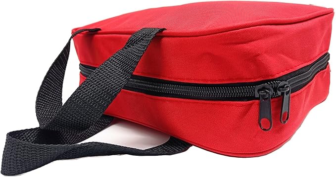 First Aid Bag Empty Medical Bags Travel Rescue Pouch First Responder Storage Compact Survival Medicine Bag for Car Home Office Kitchen Sport Outdoors Field Trips (Red)