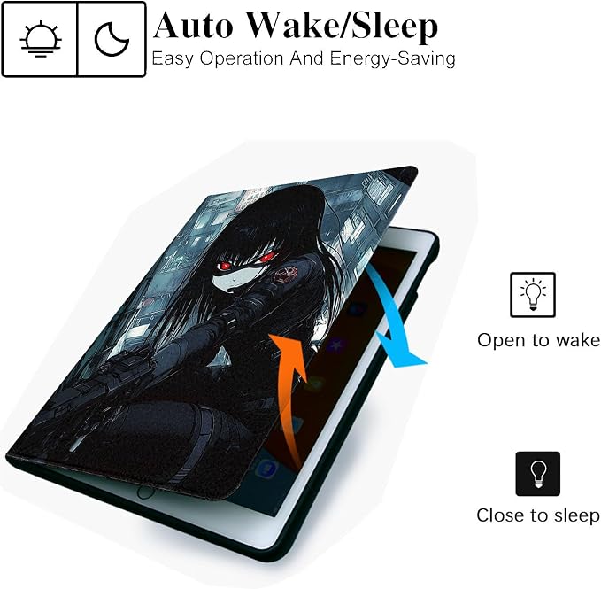 for Microsoft Surface Pro 8-13" 2021 Tablet Case,Auto Wake/Sleep,Adjustable Stand Protective Cover - Girl