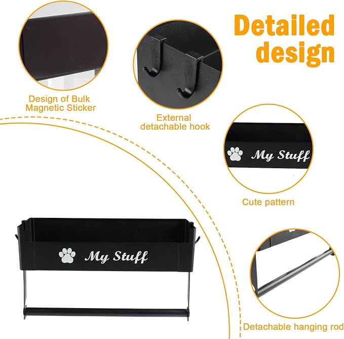 Dog Leash Holder for Wall Hooks for Wall Hooks for Pet Carrier Leash Snack Storage Shelf Storage Gift for Dog Lover