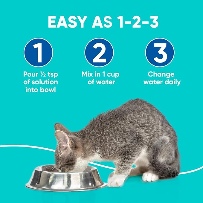 Virbac C.E.T. AQUADENT® FR3SH® Dental Solution - Supports Dental Health & Fresher Breath - for Dogs & Cats (500 ml)