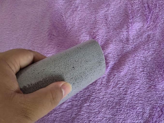 Pet Hair Remover - Pumice Stone for Dog Hair Removal,Cat Hair Remover Brush for Furniture,Couch and Carpet(2 Pack) Grey
