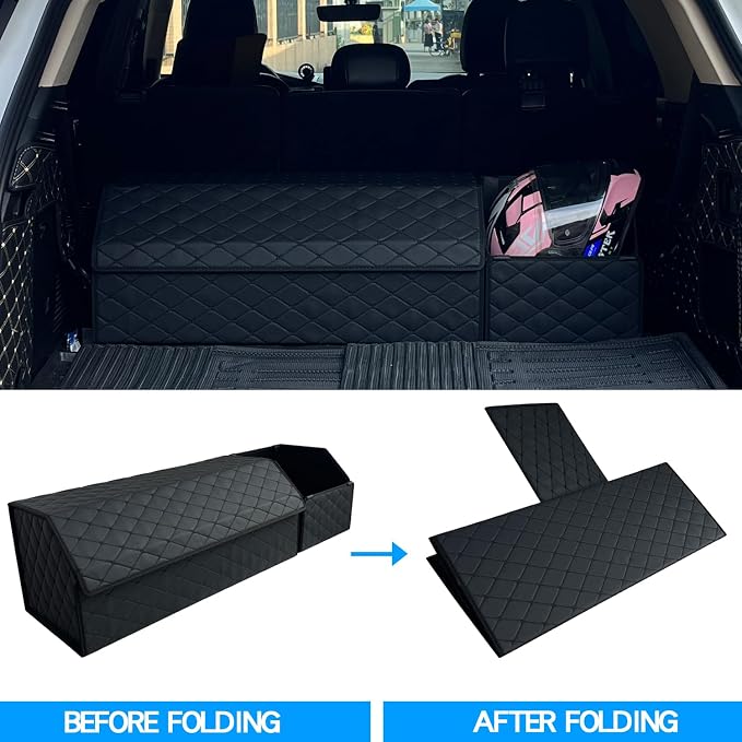 Car Trunk Organizer for For Toyota Crown Signia - Custom Fit,Large Space Outdoor Trunk Organizer with Leather,Hook and Loop Fastener,4-Layer Cover,For Toyota Crown Signia 2025