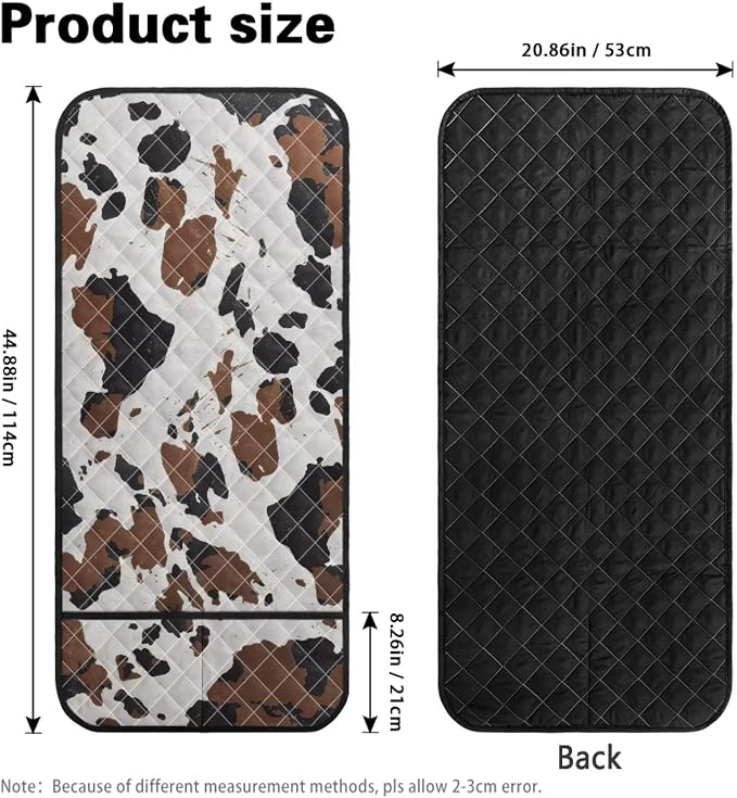 Stretch Couch Arm Covers Breathable Armrest Covers Chairs Arm Cover Easy to Clean, Scratch-Resistant Sofa Arm Protector Cover Home Furniture Decor Cow