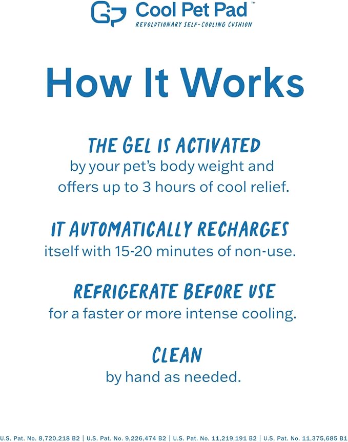 The Green Pet Shop Cool Pet Pad - Extra Large, Disney’s Stitch - Self-Cooling, Pressure Activated Mat for Dogs & Cats from 80+ lbs - Non-Toxic Gel, No Water Needed