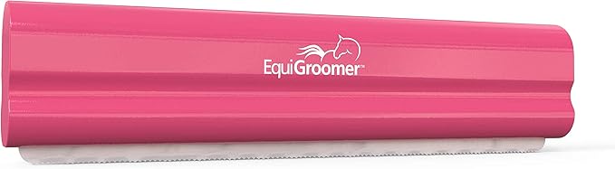 EquiGroomer Deshedding Brush, 8-Inch for Horses and Large Pets, Pink, Removes Loose Dirt, Hair, and Fur, Professional Undercoat Grooming Tool