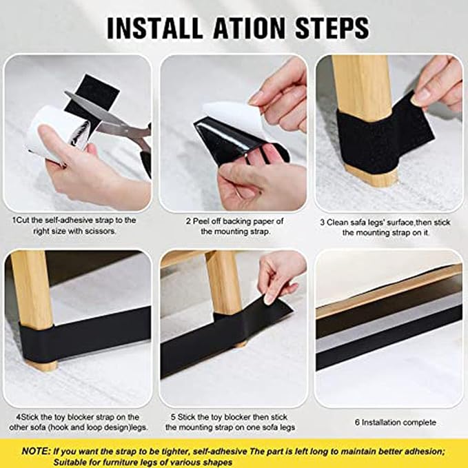 Flexible Sofa Guard Block Pet Access Under Bed Adjustable Edges Covers Childproof Furniture Protector Furniture Edges Protector PVC