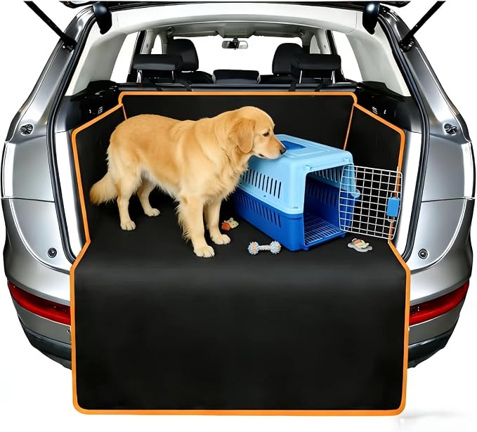 Car Dog Trunk Liner for VW Caddy 4 SA 2015-2020 | Cargo Pet Cargo Cover Protector Mat Waterproof Seat Shield Durable Vehicle Barrier Heavy Duty Pet Travel Floor Liner Guard