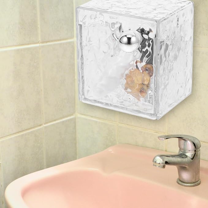 LIFKOME Wall Mounted Cotton Pad Holder Case with Flip Lid Large Capacity