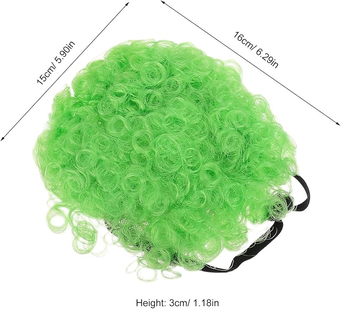 Generic Puppy Wig and Built-in Elastic Band with Adjustable Straps 4pcs and Pet Costume Wig Easy to Use for Halloween Accessories for Dogs and Cats Holiday Dress up Party