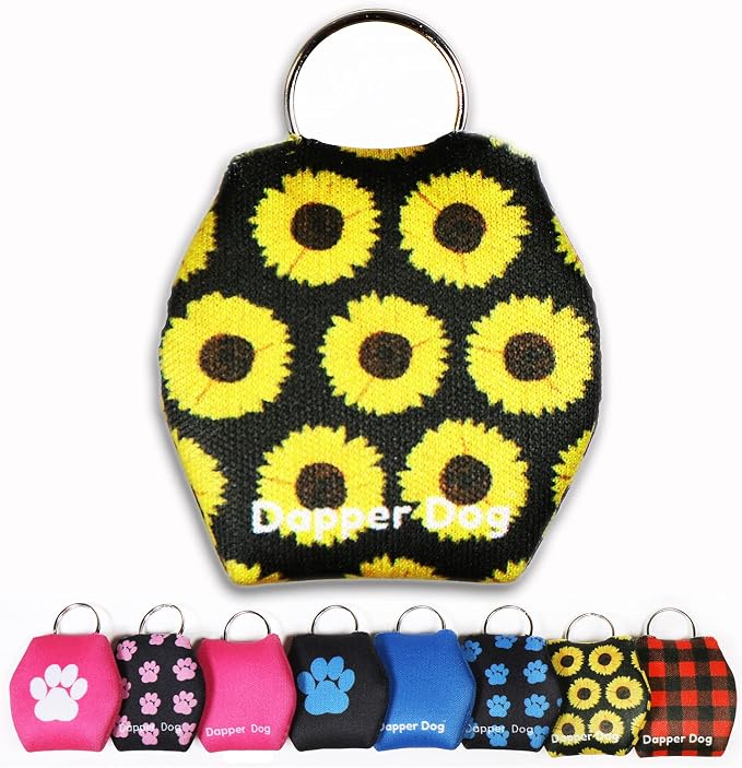 Dapper Dog - Dog Tag Silencer with Tag Ring (Sunflower)