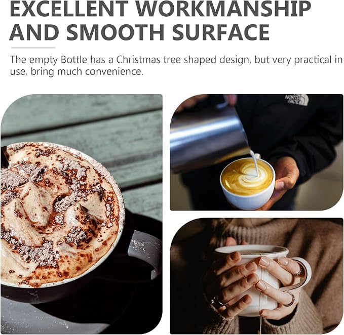 6set Christmas Tree Shaped Juice Bottles Reusable Cold Juice Containers with Caps for Milk Tea Candy Storage and Holiday Decorations