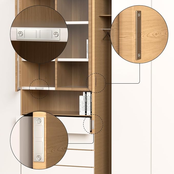 Magnetic Door Catch, Drawer Magnets to Stay Closed, Jiayi 30 LB 2 Pack Cabinet Door Magnets for Closures Wardrobe Cabinets Closet Closing