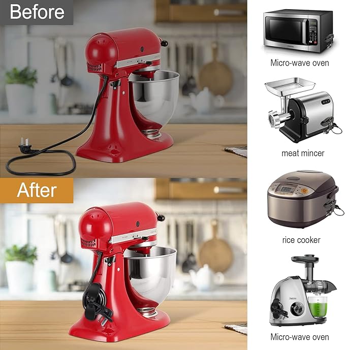 Cord Organizer for Appliances, Upgraded Kitchen Cord Organizer, Cord Keeper Cord Wrapper Cord Holder Cord Winder for Appliances Air Fryer, Coffee Maker, Blender, Pressure Cooker, Toaster (Pack of 2)