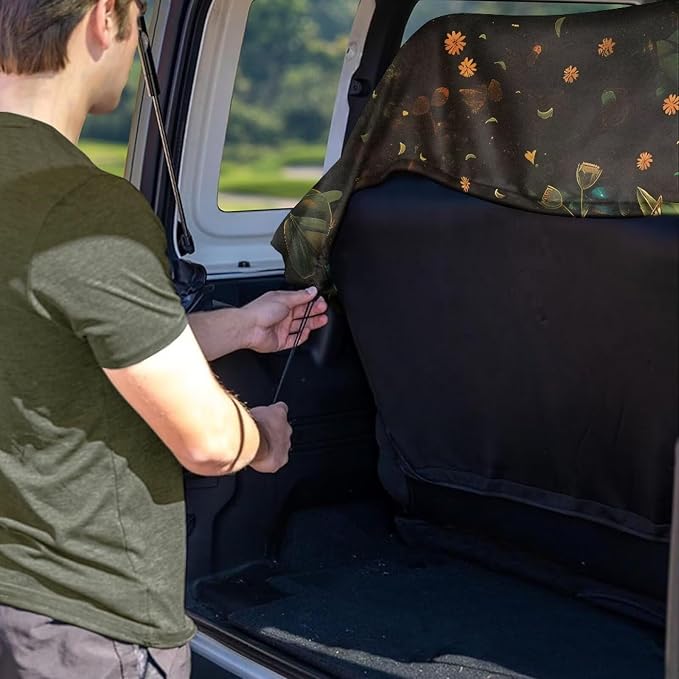 Renewold Towel Car Seat Covers for Dog Cat Rear Bench Car Backseat Cover for Pet Auto Seat Cushion Pad After Running Gym Swimming Travel Accessories Yellow Sunflower Butterfly Yoga Mat Beach Blanket