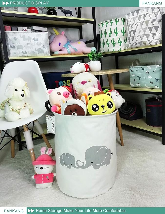 Storage Bin Foldable Nursery Organizer Basket | Foldable with Waterproof PE Coating Organizer Bin for Kids Boys and Girls,Office,Bedroom,Clothes