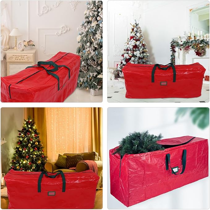 PRETYZOOM Large Capacity Christmas Tree Storage Bag Tree Pouch for Holiday Decorations Handles for Protects Trees Household Items