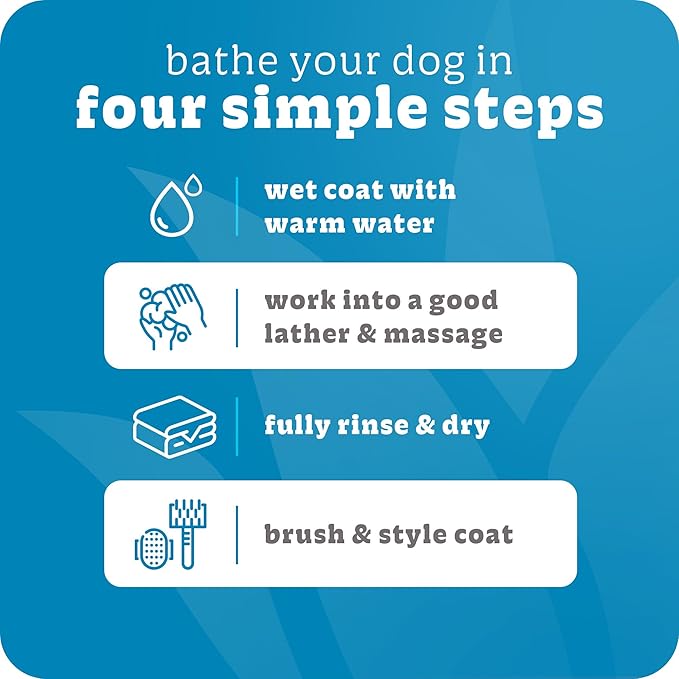 Espree Simple Shed Dog Shampoo & Conditioner, Shed Control Formula with Goat’s Milk, Oat Hydrolysates & Chamomile to Reduce Shedding, Moisturize, and Strengthen Coat, Gentle for Sensitive Skin, 20oz