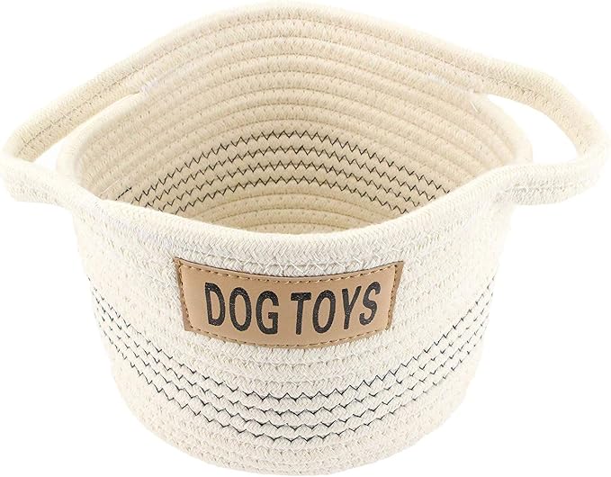 Midlee Dog Toy Rope Cotton Basket (Small)
