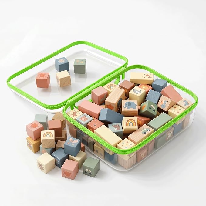 Clear Hard Shell Organizer Cases, 3 Pack with Handle | Durable PET shell with water-resistant, scratch-resistant surface for travel, toiletries, electronics and toys