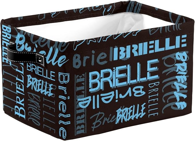 Personalized Storage Bins with Name Custom Kids Storage Basket Cubes Organizer with Handles for Organizing Boys and Girls Toys Shelf Closet Nursery Baskets Boxes, 1 Pack