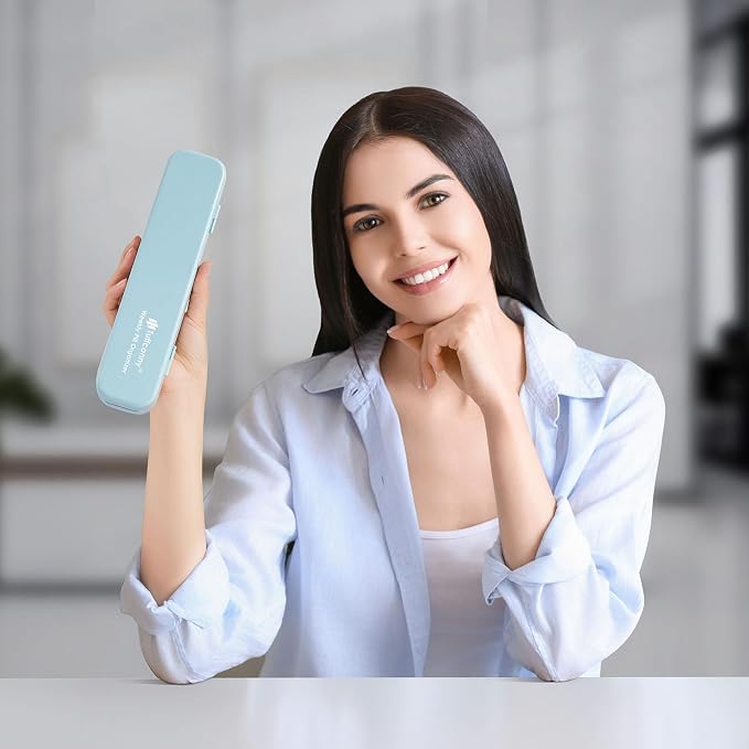 Weekly Pill Organizer - Travel Medicine Organizer, Pill Boxes and Organizer 2 Times a Day, 7 Day Pretty Pill Case, Pill Holder for Vitamins, Medicines and Tablets (Pastel Blue)