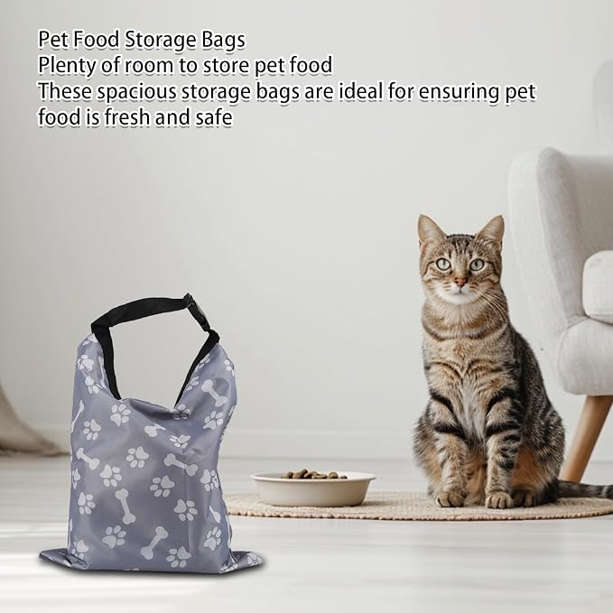 2Packs Dog Travel Bag,10 lb Dog Food Storage Container, Airtight Pet Travel Accessories, Large Capacity Dogs Food Carrier for Camping,with 1Packs Collapsible Dogs Travel Bowls,Perfect for Camping Trip