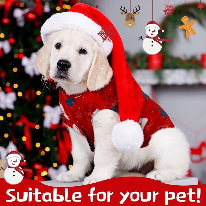 Xuniea 6 Pcs Holiday Dog Shirt Valentines Dog Clothes Easter Pet Outfit Costume Seasonal Puppy Festival Vest Apparel Pet Tank Top Tees for Dogs Cat Halloween Christmas(M (fit 5-7lbs))