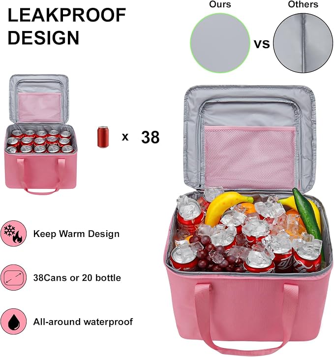 GDNasist Car Trunk Organizer and Storage for Car, SUV & Sedan, Large | Collapsible Trunk Organizers with Lid & Removable Cooler Bag, Car Accessories, Removable Dividers for Custom Space, Interior