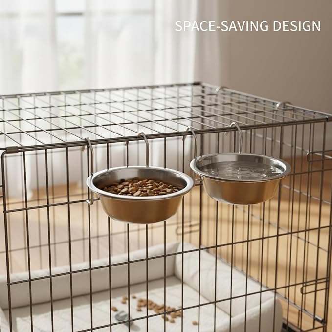 Hanging Bowl Holder for Wire Grids, Metal Dish Stand to Save Floor Space in Storage Units and Organizers (1 Pack)
