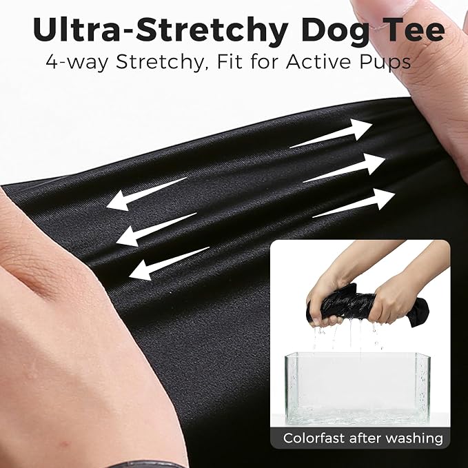 BINGPET Security Dog Shirts,Soft Cotton Puppy Tshirt,Breathable Lightweight Dog Costumes Tank Top Vest,Machine Washable Stretchy Clothes for Small Medium Large Dogs Boy Girl