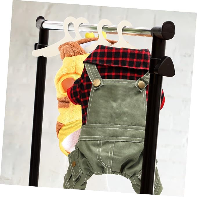 40Pcs Pet Clothes Hangers Lightweight Hanging Racks for Small Dogs and Cats Apparel Organizers for Neat Storage and Easy Access