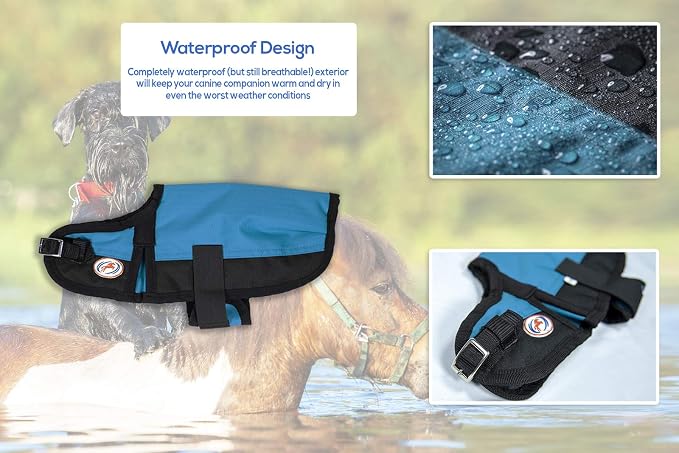 Derby Originals Horse Tough 600D Ripstop Waterproof Winter Dog Coat 150G Insulation Nylon Lining 3 Layer Breathable